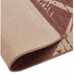 Rectangular design carpet in polypropylene JOUBA (200x290 cm) (brown)
