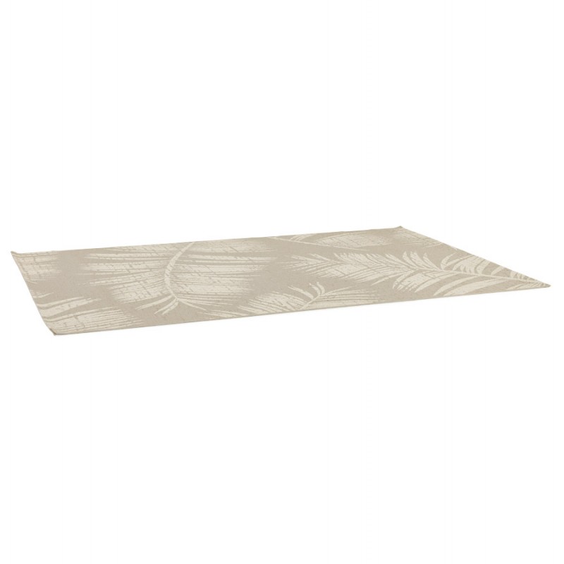 Rectangular design carpet in polypropylene JOUBA (200x290 cm) (beige) - image 60895