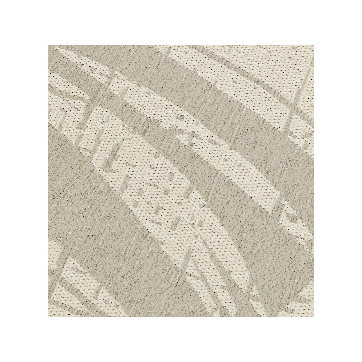 Tapis 200x290 cm en tissu gris et beige - ZEST