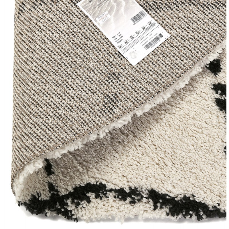 Berber runder Designteppich aus Polypropylen (Ø 160 cm) MAYA (beige) - image 60923