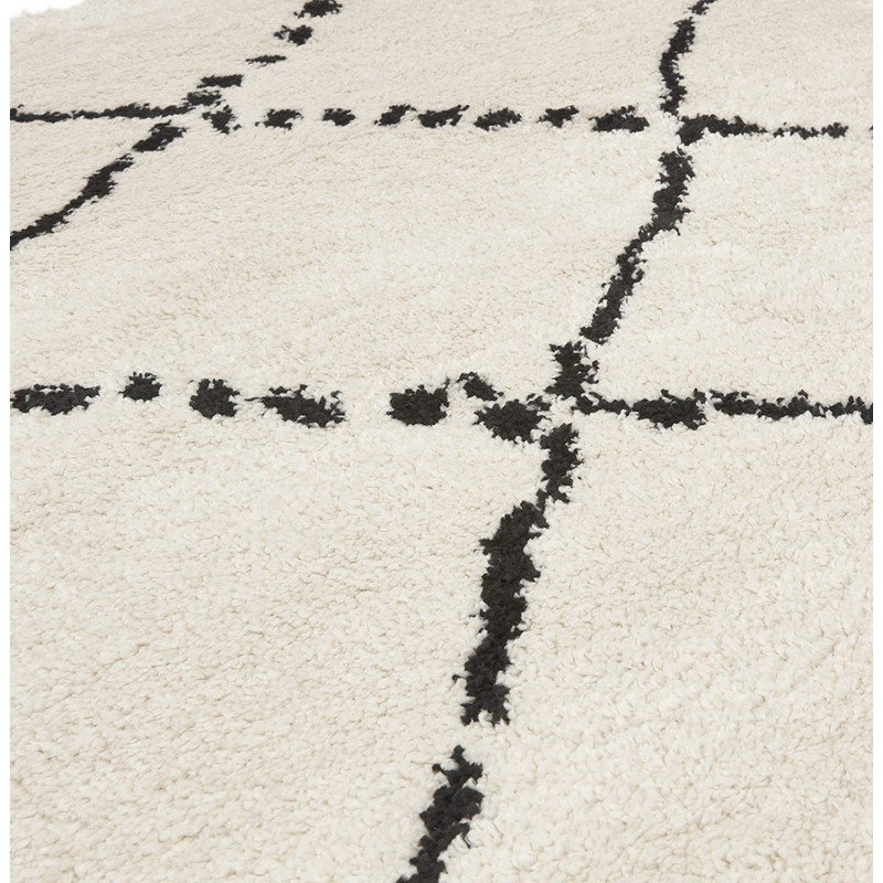 Berber rectangular design rug in polypropylene MAYA (240x330 cm) (beige) - image 60933