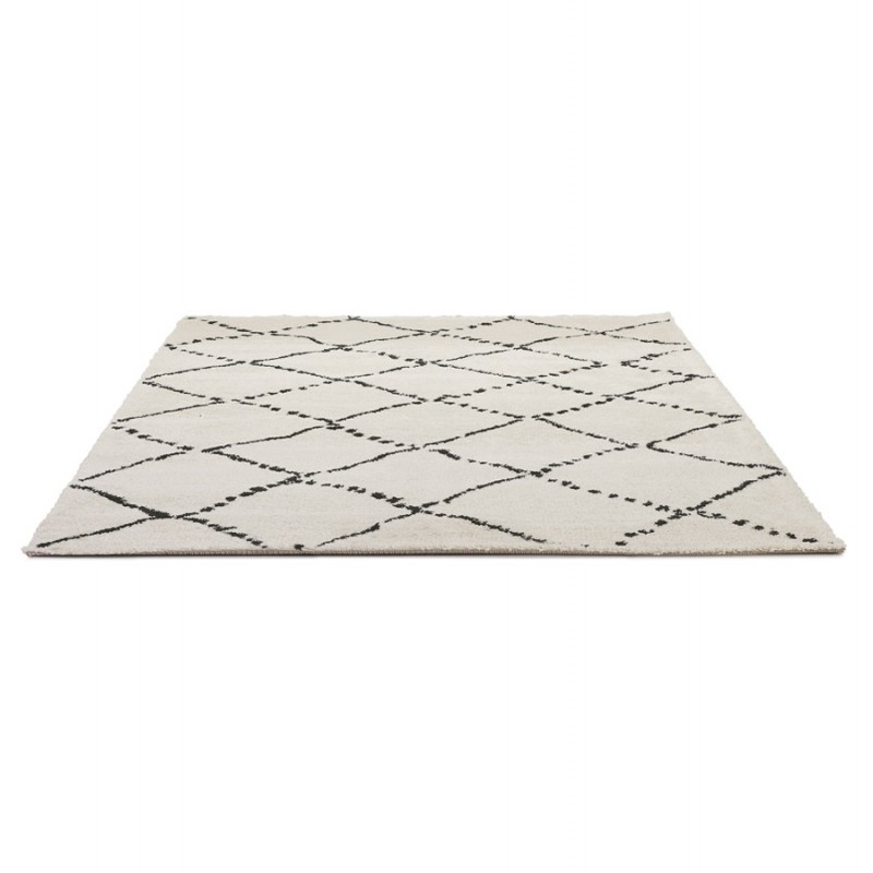 Berber rectangular design rug in polypropylene MAYA (200x290 cm) (beige) - image 60946