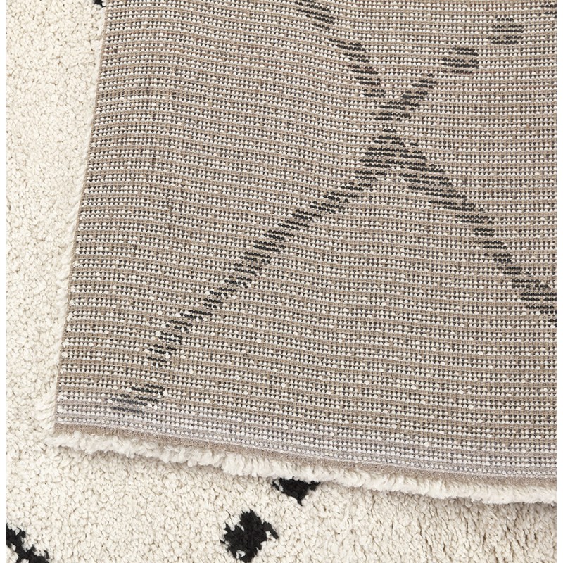 Berber rectangular design rug in polypropylene MAYA (160x230 cm) (beige) - image 60982
