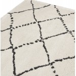 Berber rechteckiger Designteppich aus Polypropylen MAYA (120x170 cm) (beige)