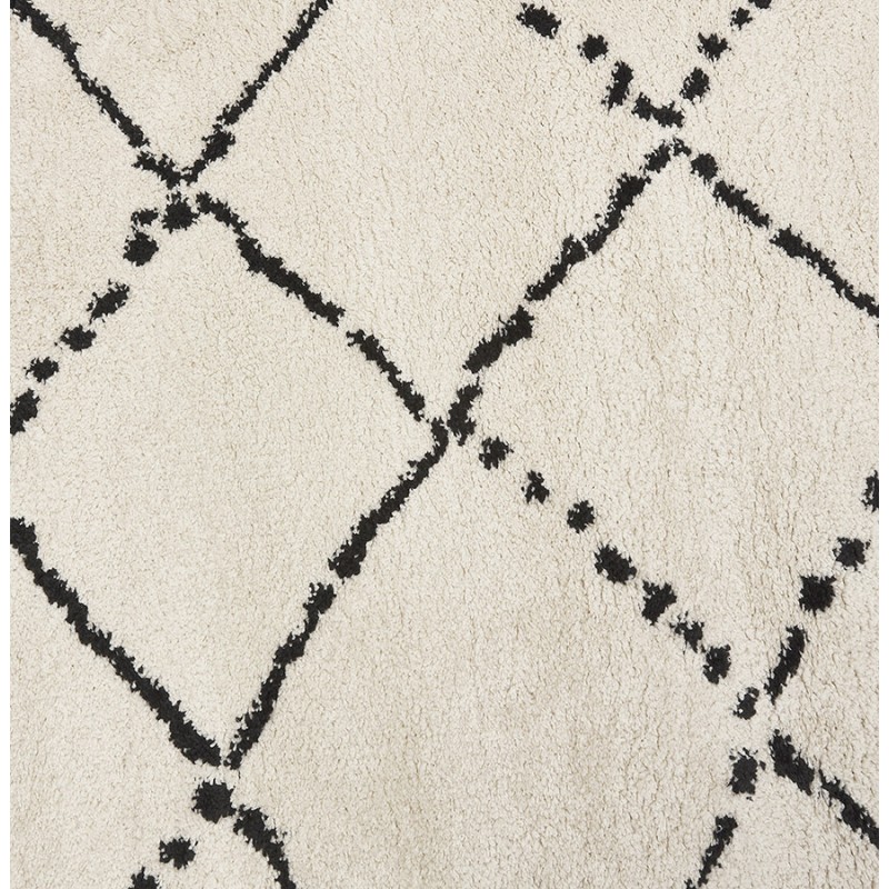 Berber rectangular design rug in polypropylene MAYA (120x170 cm) (beige) - image 60997