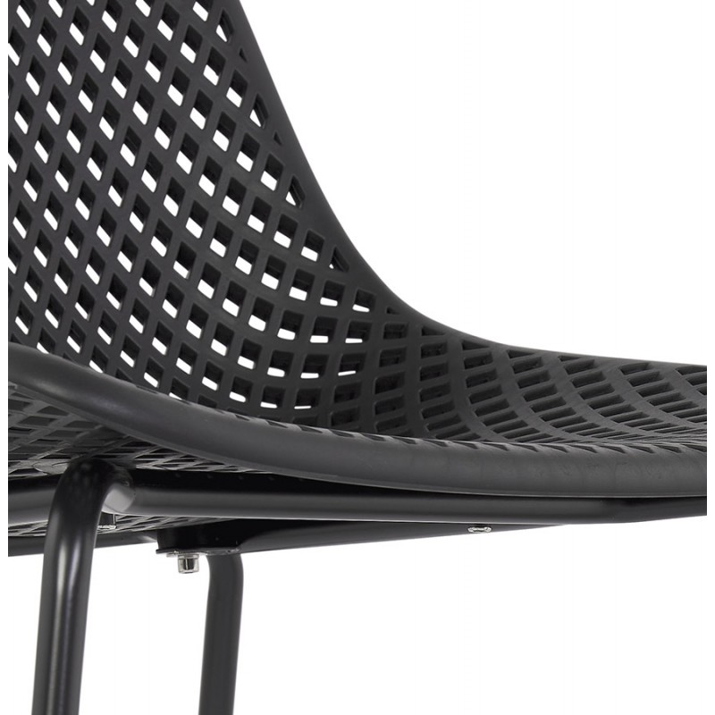 Chaise design en métal Intérieur-Extérieur pieds métal noir FOX (noir) - image 61191