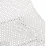 Sedia di design in metallo Piedini da interno-esterno metallo bianco FOX (bianco)