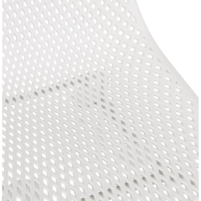 Silla de diseño en metal Pies interior-exterior metal blanco FOX (blanco) - image 61198