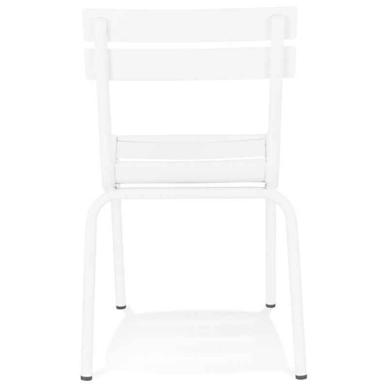Retro and vintage stackable metal chair NAIS (white) - image 61243
