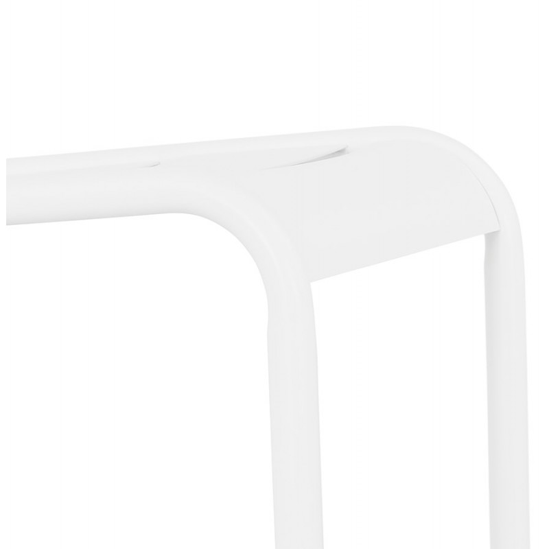 Retro and vintage stackable metal chair NAIS (white) - image 61245