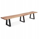 Solid wood bench of acacia LANA (240 cm) (natural)