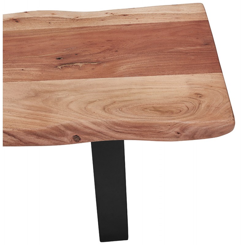 ACAR banc 170 o 210 cm en bois de teck massif avec assise à lattes