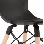 Chaise design scandinave EZRA (noir)