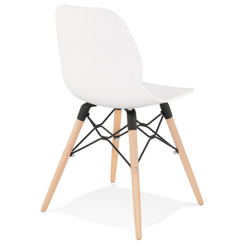 Chaise design scandinave EZRA (blanc) - image 61395