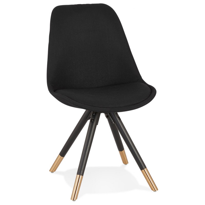 Pies de silla retro negro y dorado MILO (negro) - image 61414