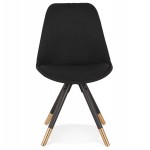 Retro Stuhlfüße schwarz und gold MILO (schwarz)