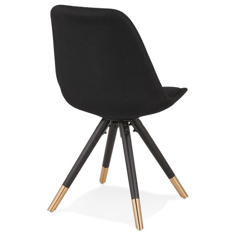 Pies de silla retro negro y dorado MILO (negro) - image 61417