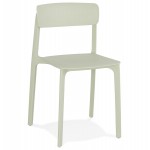 Design-Stuhl aus Polypylen Indoor-Outdoor SILAS (grün)
