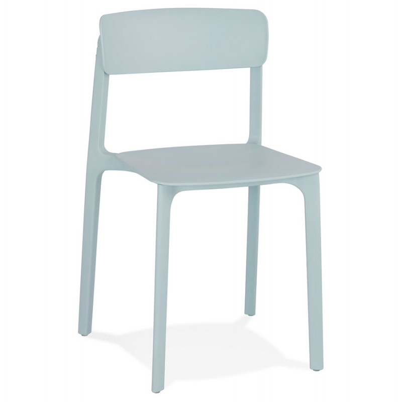 Sedia di design in polipilene Indoor-Outdoor SILAS (blu) - image 61485