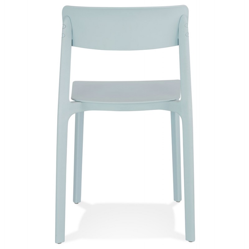 Chaise design en polypylène Intérieur-Extérieur SILAS (bleu) - image 61489