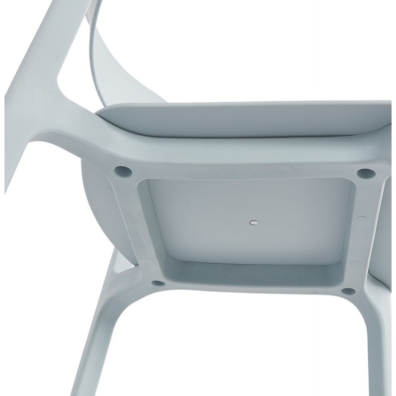 Chaise design en polypylène Intérieur-Extérieur SILAS (bleu) - image 61496