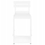 Snack stool mid-height industrial feet metal white RONY MINI (white)