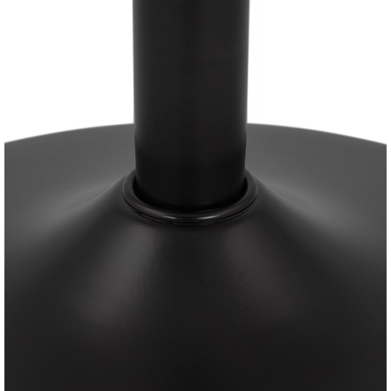 Tabouret de bar réglable rotatif et vintage et velours pied métal noir CARLO (noir) - image 62047