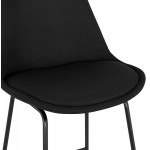 XANA black metal feet industrial bar stool (black)