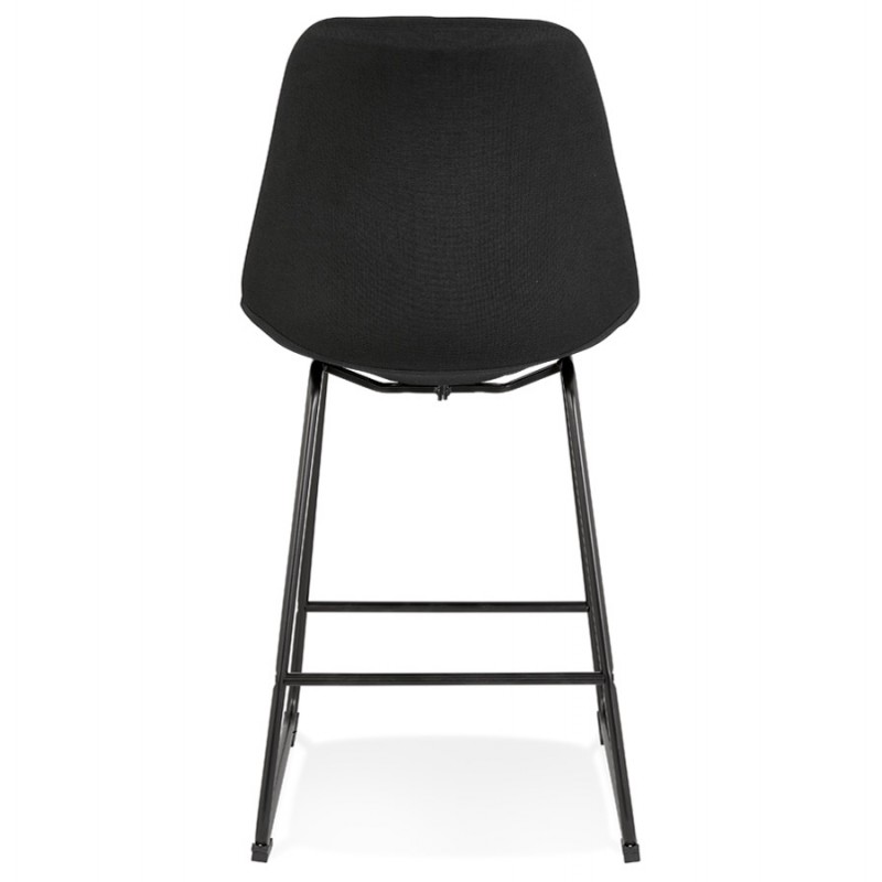 Snack stool mid-height industrial feet metal black LYDON MINI (black) - image 62215