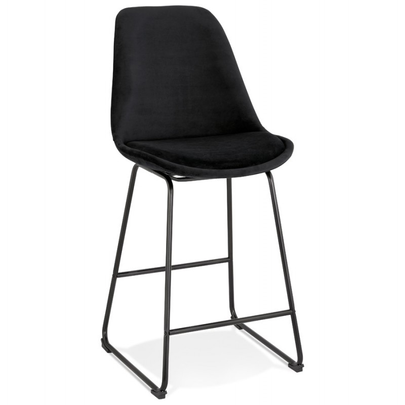 Snack stool mid-height industrial feet metal black FANOU MINI (black) - image 62261