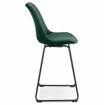 Snack stool mid-height industrial feet metal black FANOU MINI (green)