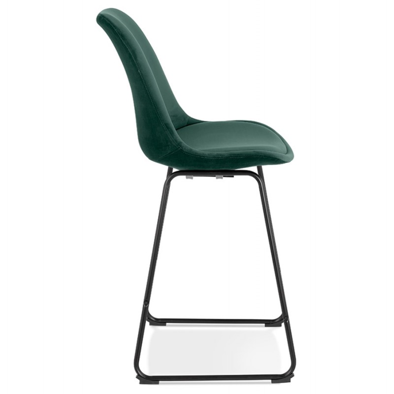 Snack stool mid-height industrial feet metal black FANOU MINI (green) - image 62283