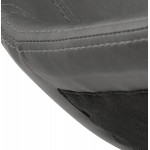 Taburete de barra giratorio y ajustable vintage pie de metal cepillado MAX (gris oscuro)