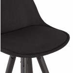 Design bar stool black wooden feet ROXAL (black)