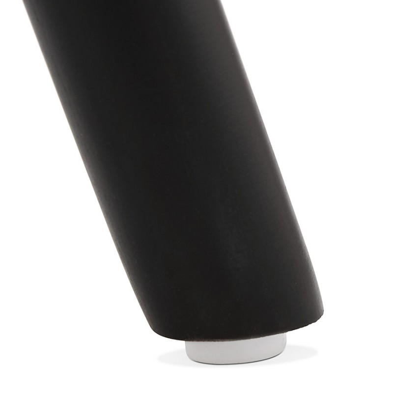 Taburete de bar de diseño pies de madera negros ROXAL (negro) - image 62532