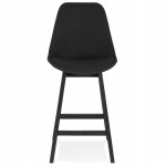 Bar stool bar chair mid-height design feet wood black ILDA MINI (black)