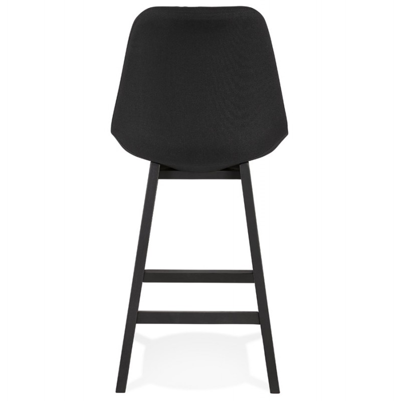 Sgabello bar sedia a media altezza piedi di design legno nero ILDA MINI (nero) - image 62560