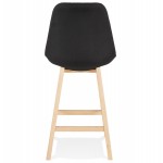 Bar stool bar chair mid-height design feet natural wood ILDA MINI (black)