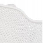 Silla con brazos metálicos Interior-Exterior pies de metal blanco MACEO (blanco)