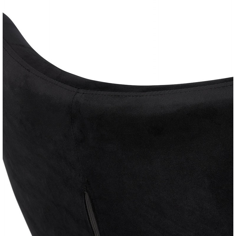 Pies de terciopelo sillón madera negra EMRYS (negro) - image 62979