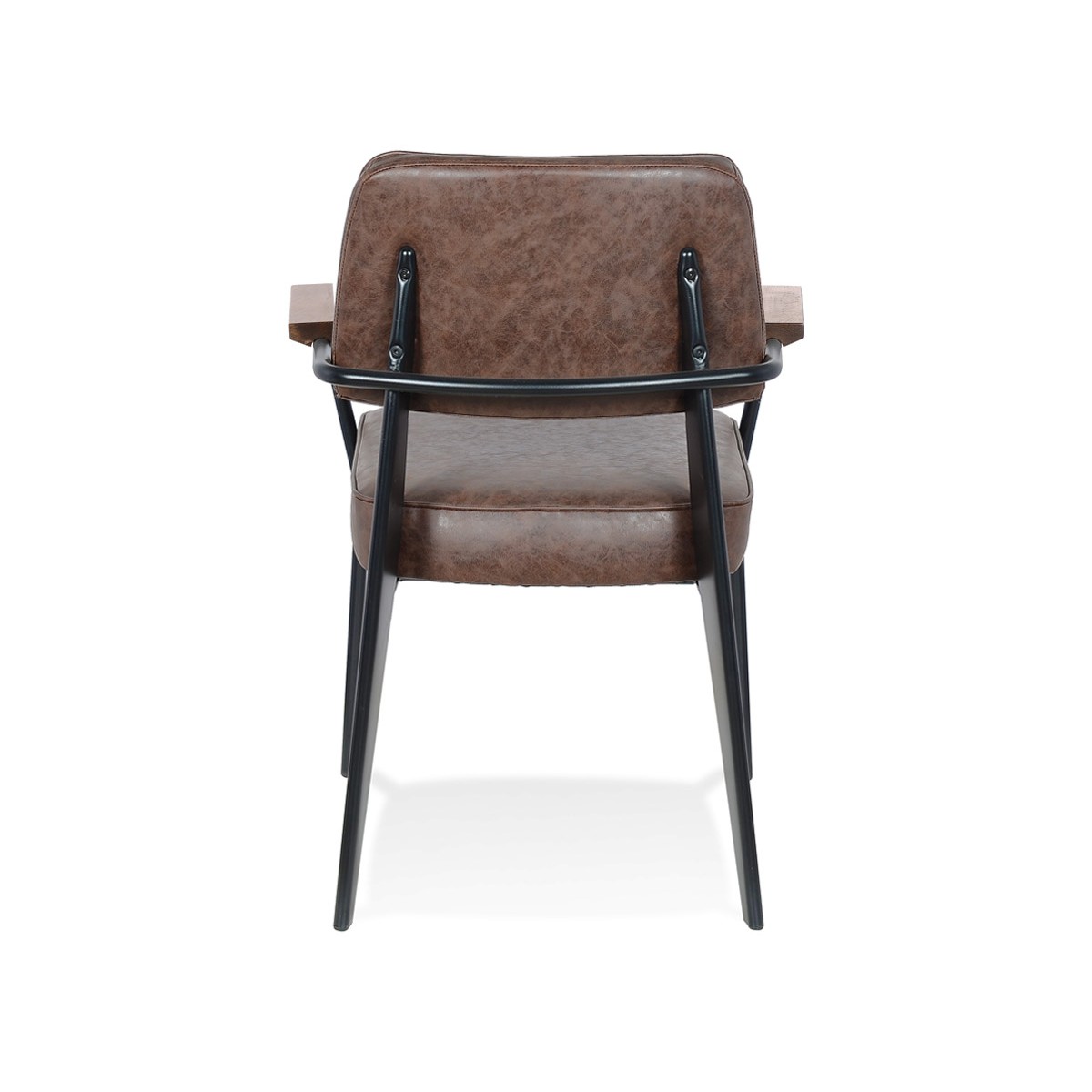 Vintage-Stuhl mit hochwertigen Linien und schicken Materialien