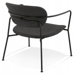 Retro lounge chair with KEO armrests (dark grey)