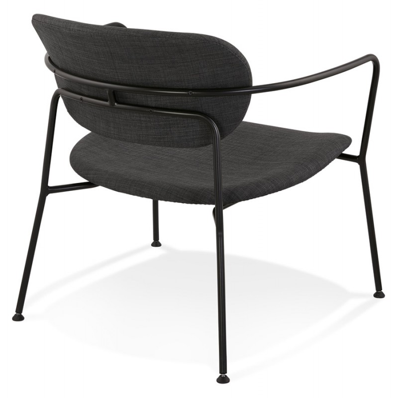 Retro lounge chair with KEO armrests (dark grey) - image 62990