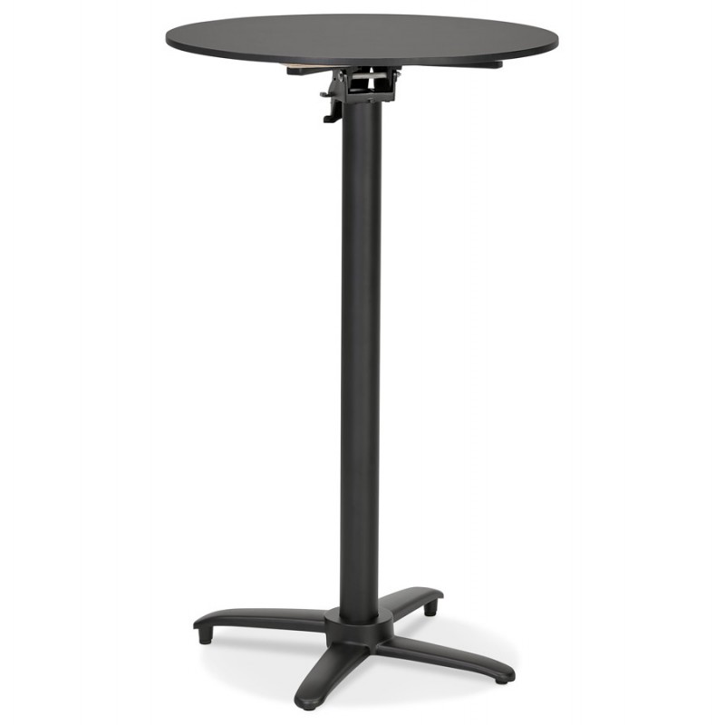 Foldable high table round top Indoor-Outdoor NEVIN (Ø 68 cm) (black) - image 63057