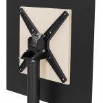 Klappbarer Stehtisch mit quadratischer Platte Indoor-Outdoor NEVIN (68x68 cm) (schwarz)