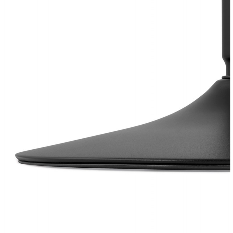 Tavolo alto rotondo in legno e gamba in metallo nero ELVAN (Ø 60 cm) (nero) - image 63106