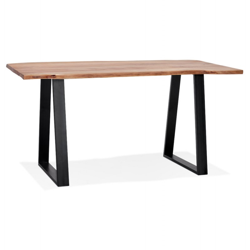 High table in solid acacia wood (95x200 cm) LANA (natural) - image 63142