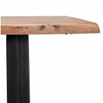 Table haute en bois massif d'acacia (95x200 cm) LANA (naturel)