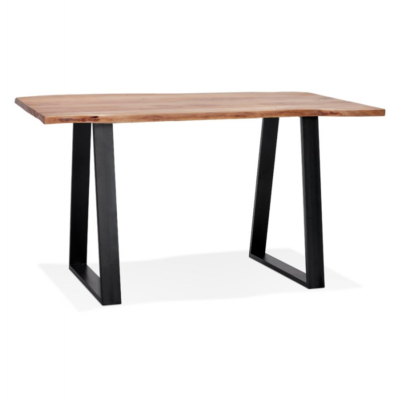 Tavolo alto in legno massello di acacia (90x160 cm) LANA (naturale) - image 63149