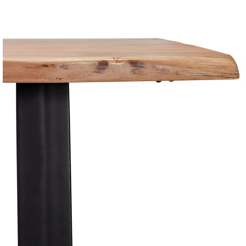 Mesa alta en madera maciza de acacia (90x160 cm) LANA (natural) - image 63151